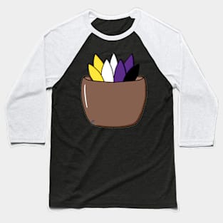 Nonbinary Pride Succulent Baseball T-Shirt